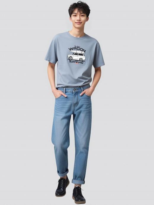 佐丹奴BM男装25年新款纯棉印花T恤衫13095206 商品图6