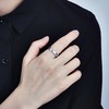 【限时8.8折】【线上铂金馆】PT950 【国际铂金协会】铂金拉丝螺丝纹固口圈戒（约3.5-3.9mm）(BJZ00049)预售产品下单后不退款不退货不换货不补差价) 商品缩略图2