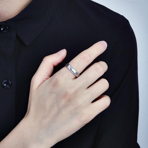【限时8.8折】【线上铂金馆】PT950 【国际铂金协会】铂金拉丝螺丝纹固口圈戒（约3.5-3.9mm）(BJZ00049)预售产品下单后不退款不退货不换货不补差价) 商品图2