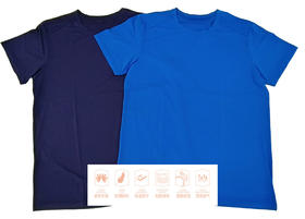 Y033B男士冰凉丝滑网眼速干吸湿透气薄款运动T恤