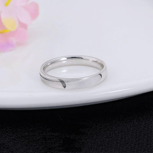 【限时8.8折】【限时8.8折】【线上铂金馆】PT950 【国际铂金协会】铂金实心猫眼情侣戒女戒固口圈戒（面宽约2.8-3.2mm）(BJZ00153-A)预售产品下单后不退款不退货不换货不补差价) 商品图1