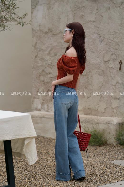 【门店同款】ENJOY夏季“夏日番情”系带波点上衣 162552676 商品图3