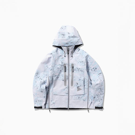 and wander PERTEX 男女山脉迷彩经典款专业防水透气反光冲锋衣 商品图3