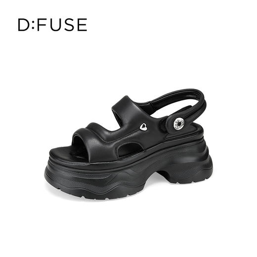 Dfuse迪芙斯2025夏季新款时尚外穿增高鞋轻便厚底运动凉鞋女鞋DFD2115107 商品图11
