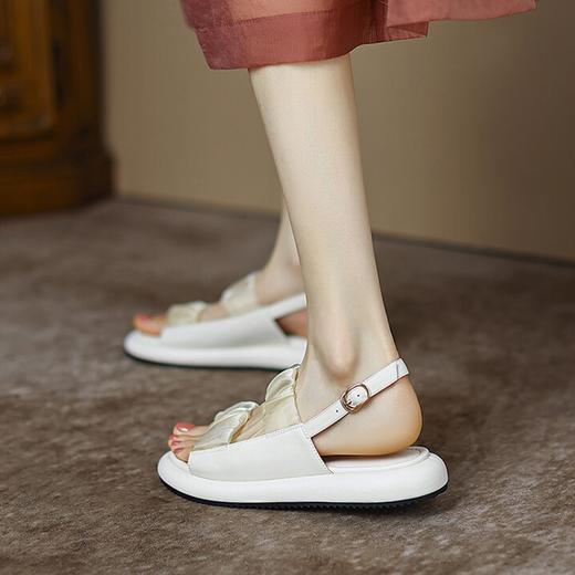 真皮厚底冰丝凉鞋露趾2025升级版夏季外穿休闲2.5CM 商品图1