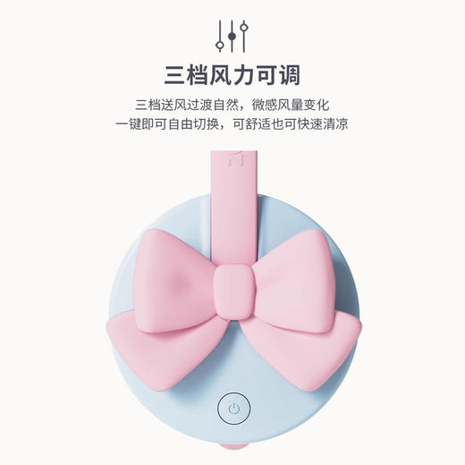 zoyzoii F8挂脖风扇儿童usb充电风扇懒人usb可充电迷你小型随身可爱便携式无叶超静音挂颈脖风扇节日礼物 商品图1