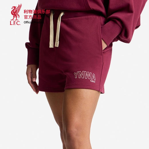 【官网同款】利物浦俱乐部 | 红色运动短裤YNWA抽绳款休闲裤 商品图3
