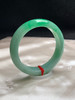 612814，54圈口，满绿正圈平安镯，绿底色飘一截阳绿，底子细腻水头好 商品缩略图1