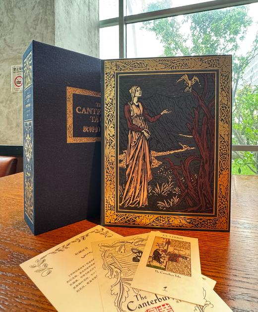 【俱乐部限定款】《坎特伯雷故事》莫里斯版，蓝色牛皮竹节装 商品图4