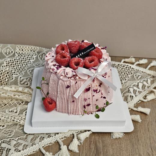 4英寸红丝绒覆盆子蛋糕 商品图1