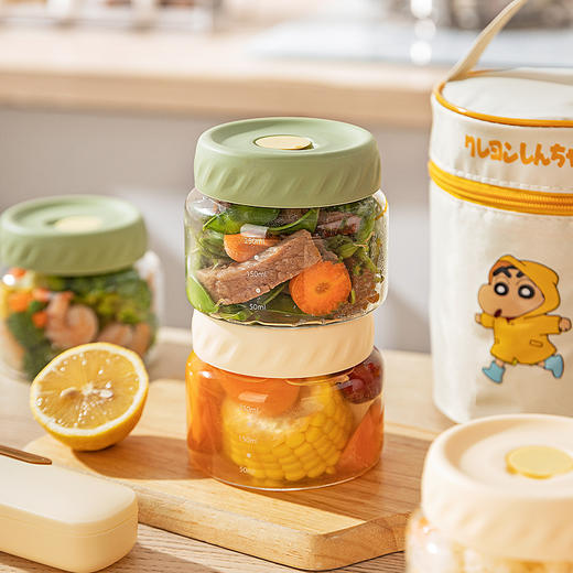 摩登主妇玻璃饭盒微波炉加热保鲜盒水果便当盒上班族带饭密封餐盒 商品图0