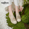 预售7天|Safiya/索菲娅2025仙女风亮片珍珠透气厚底百搭时尚休闲渔夫鞋SFD3112406 商品缩略图0