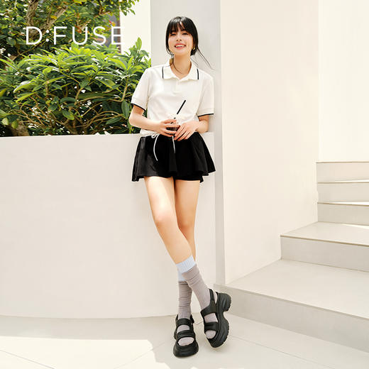 Dfuse迪芙斯2025夏季新款时尚外穿增高鞋轻便厚底运动凉鞋女鞋DFD2115107 商品图0