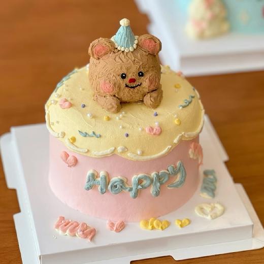 ［小红书同款］网红黄油小熊创意定制蛋糕 商品图0