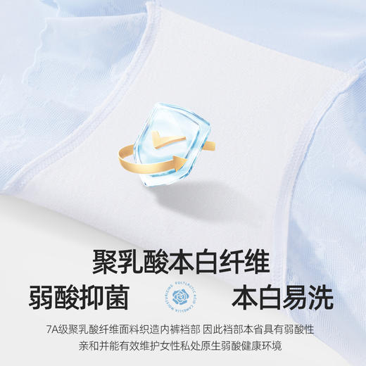 【特妮娜 7A山茶花空调内裤】A类面料 轻纱提花蕾丝 穿着轻薄服帖防卷边下滑 面料独特山茶花油保护膜技术 温和修复 适应各种敏感肌肤 7A级聚乳酸纤维裆部 有效维护女性私处原生弱酸健康环境 商品图5