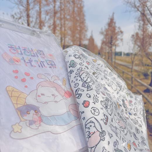 【多巴胺色】甜甜圈限定款A4板夹创意可爱简约磨砂透明学生用卡通试卷收纳夹 商品图1