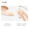heelz艺术工坊系列  ｜手绘描金羊皮Sling-back 6公分 商品缩略图3