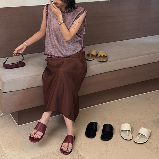 【部分现货，只换不退】良木礼牛皮凉鞋 商品图2