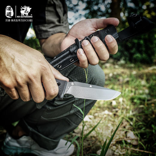 汉道洛克DC53版户外水果刀DLC涂层 商品图9