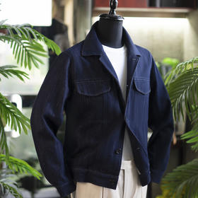 新款男士牛仔休闲翻领夹克