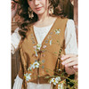 两三事 荒野韵脚  2025夏季新款百搭流苏刺绣麂皮马甲女马夹外套 商品缩略图3