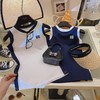 【秒杀】巴鲁熊女童连衣裙夏装新款纯棉拼色背心裙中长款女宝宝直筒裙无袖T恤裙80-150 商品缩略图6