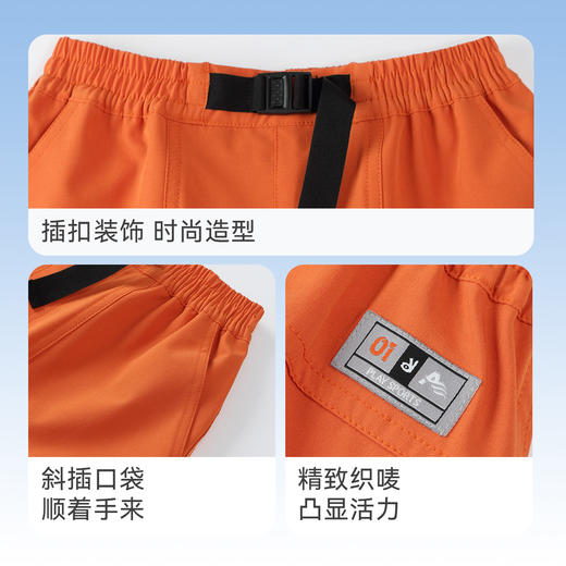 男童全腰梭织中裤夏季新款安奈儿童装EB526109 商品图4