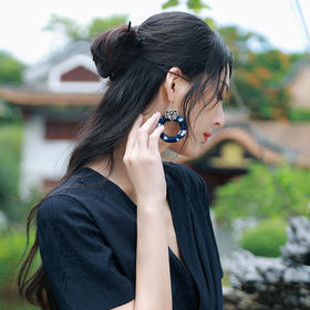 蓝笙扎染耳环 | 手工制作 | 实物很美 | 现货