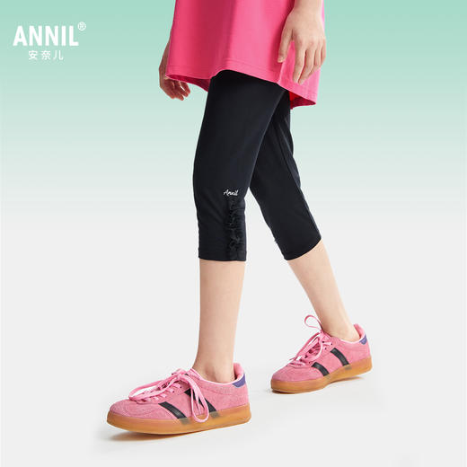 女童针织打底裤夏季新款安奈儿童装EG526104 商品图1