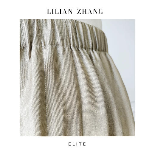 E-“定制”—静奢风—都市摩登、风尚之选——法式金咖色阔腿裤 2504001 商品图2