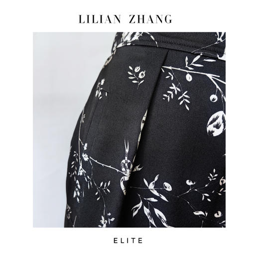 E“定制”——静奢风 ——邂逅巴黎——风尚之选——法式墨绘阔腿裤 2504006 商品图2