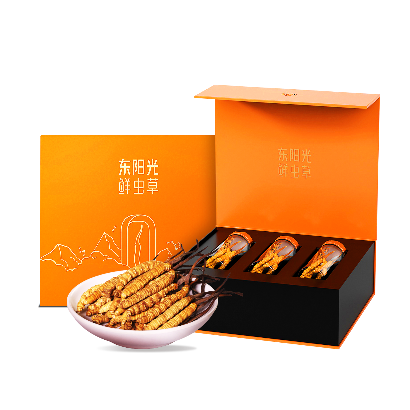 东阳光冬虫夏草 有机冻干虫草10根装