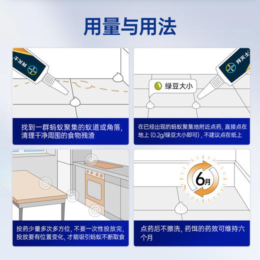 拜灭士德国拜耳蚂蚁药家用全窝室内非无毒端强效旗舰店专用杀虫剂 商品图3