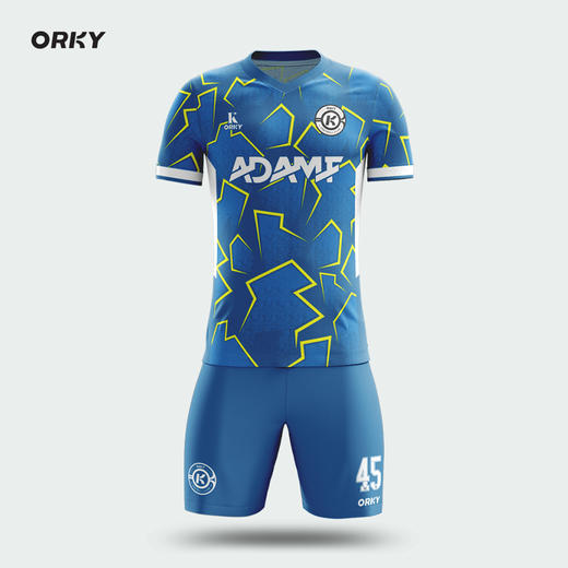ORKY沃恺足球服套装男成人运动训练服短袖球衣定制长袖队服比赛服 商品图1