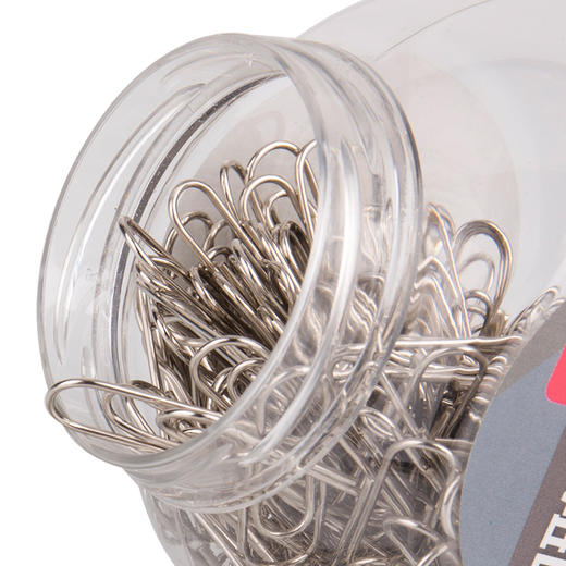 得力0052回形针(黑色)(200只/桶)24筒装 商品图4