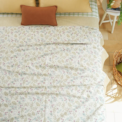 小熊物语系列夏凉被盖毯空调被毛巾被凉感家用午睡沙发纯棉成人空调盖毯 商品图1