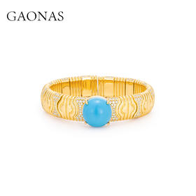 GAONAS  景泰之韵 度假风时尚金色手镯11396SG