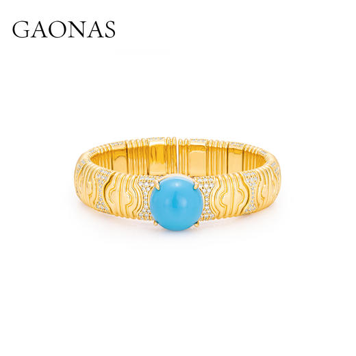 GAONAS  景泰之韵 度假风时尚金色手镯11396SG 商品图0