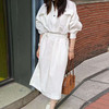 【白开水系列 】馥迦白开水纯棉连衣裙  ，知性气质 纯白  S-2XL可选 商品缩略图1