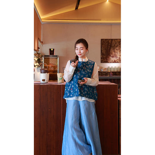 【抖音专属】新中式马甲（25704273三千界-设计师） 商品图3