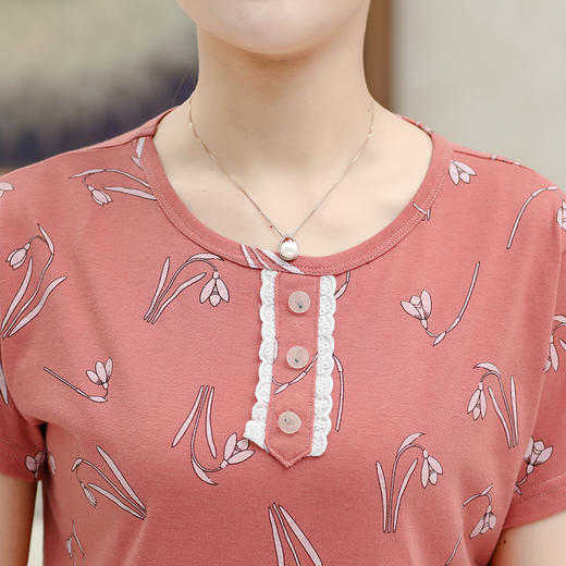 【GZ】无忧购“爱的献礼”中老年妈妈装家居服睡裙 商品图3