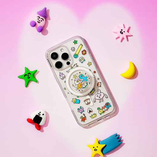 【微微日常】奇怪朋友 POPGRIP泡泡骚手机粘贴式气囊支架 Graphic平面系列 灵感家 商品图1