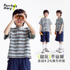 fx-【透气】咕噜日记童装儿童复古条纹T恤2025夏季男童户外圆领短袖PXT2559 商品缩略图3
