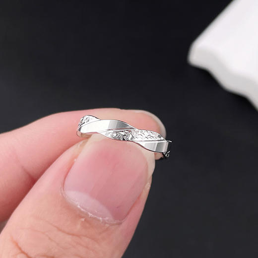 【限时8.8折】【线上铂金馆】PT950 【国际铂金协会】铂金喜接连理情侣戒女戒固口圈戒(BJZ00154-B)预售产品下单后不退款不退货不换货不补差价) 商品图3