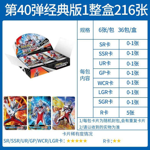 卡游 超宇宙-奥特英雄X档案-豪华版-40弹KAYCUTM-SC-040 商品图0