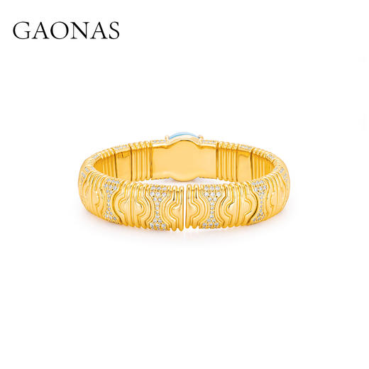 GAONAS  景泰之韵 度假风时尚金色手镯11396SG 商品图2