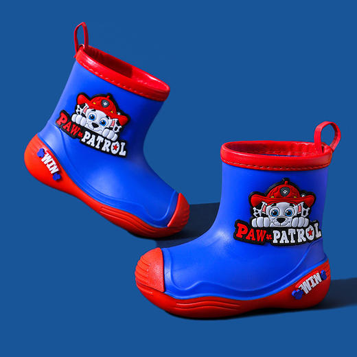 【收缩筒口，为宝宝脚型设计，宝宝更爱穿】汪汪队宝宝雨靴 儿童时尚雨鞋 男童女宝防滑水靴 小童幼儿水鞋防水-QQ 商品图6