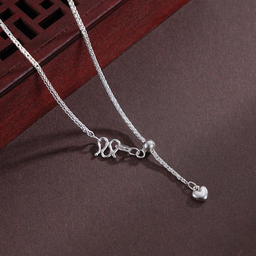 子佩集S990银【祥云赐福】套链【CMSTL004】纯银花丝锁葫芦可转动项链2504 商品图4