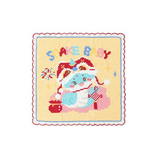 苏苏姐家小蛇毯子手工diy编织钩针棉线毯子自制材料包 商品图4