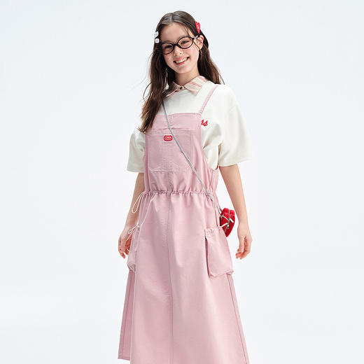 笛莎Deesha青少年女童裙子2025夏季女童背带裙 商品图5